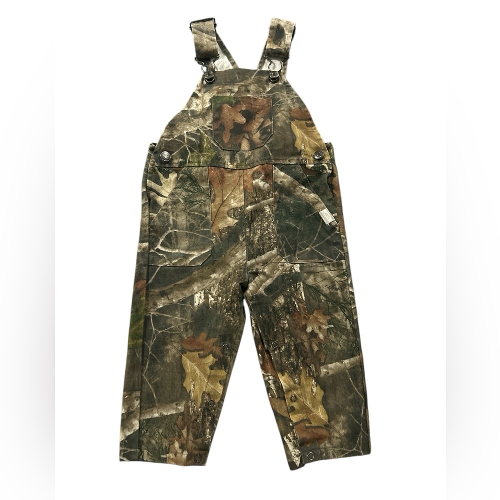 Outdoor Kiss Bass Pro Shops Camo Trees Leaves 12 Months Overall Bibs Jumpsuit